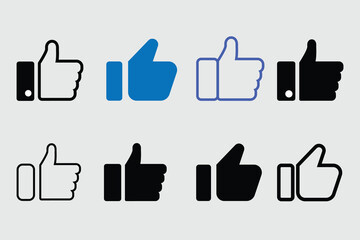 Like Flat Vector Icon,Sign,Symbol Design
