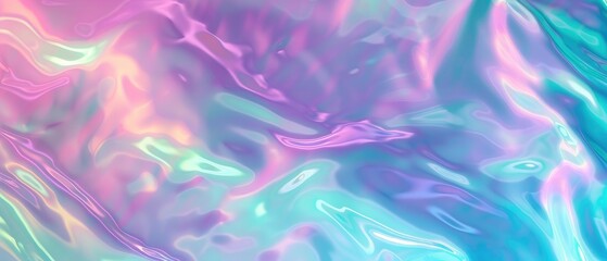 Ultrawide Pink And Blue Theme Flowing Water With Waves Background Wallpaper