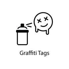 Graffiti Tags vector icon