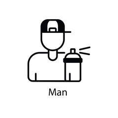 Man vector icon 
