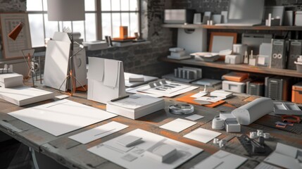 CuttingEdge Industrial Design Workspace 3D Printer Prototypes and Creative Chaos