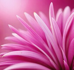 Obraz premium pink daisy flower, macro, daisy, plant, blossom, spring, purple, gerbera, flora, petals, closeup, bloom, floral, petal