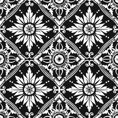 Abstract seamless pattern with geometric shapes and modern decorative design, colorful repeating background texture for wallpaper, fabric, textile print, and contemporary illustration