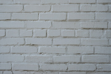 Plain white painted brick wall, perfect for use as a textured background or design element - White Painted Brick Wall Background