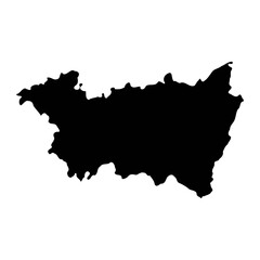 Vosges department map, administrative division of France. Vector illustration.