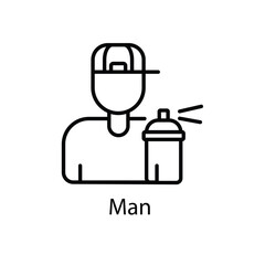 Man vector icon 