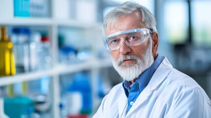 Narrow Image: A focused shot of a scientist's hands holding a test tube, with a liquid inside, and a label with scientific notation, and copy space beside the test tube