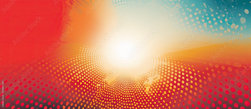 Aufkleber Abstract halftone dot pattern texture on halftone background with a copy space image.