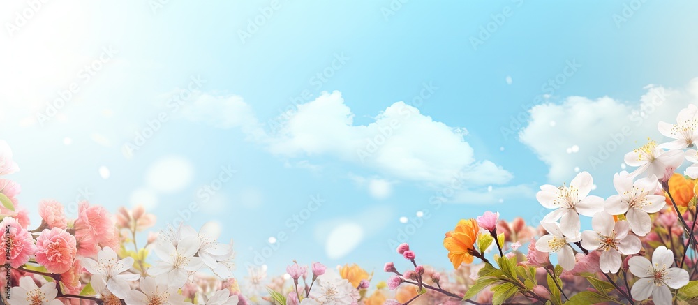 Aufkleber Spring background with copy space image available.