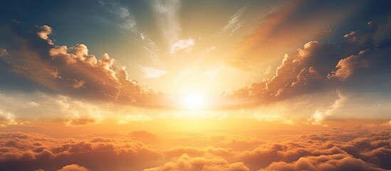 Fototapeta premium Bitcoin gold, silver, and copper coins set against a blurred printed circuit background, conveying a virtual cryptocurrency concept with copy space image.