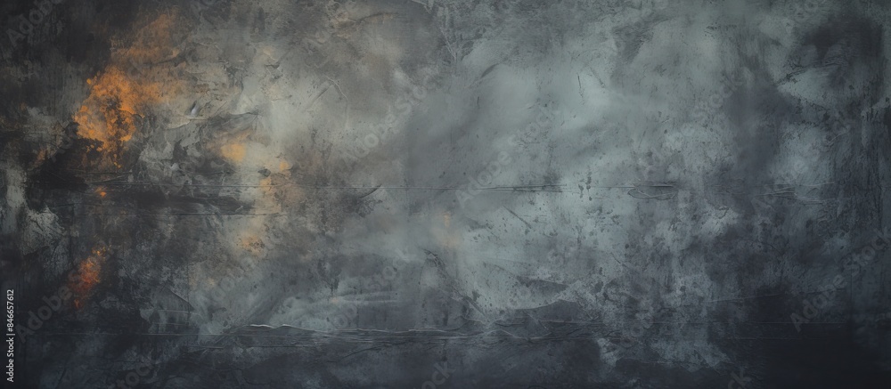 Aufkleber vintage web banner or wallpaper with a gloomy, textured rough dark surface resembling an abstract gr