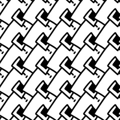 design seamless monochrome pattern background