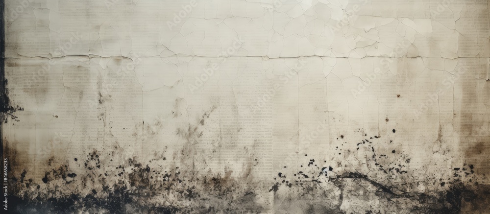 Poster Damaged advertisement with visible marks on a copy space image.