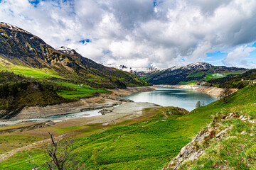 Lac de Roselend, Beaufortain, Savoie, France