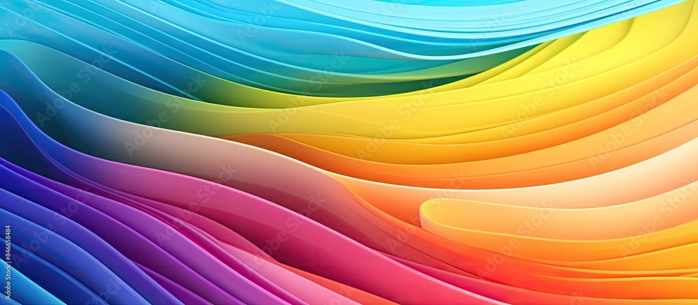 Poster Vibrant background showcasing a spectrum of rainbow hues with copy space image.