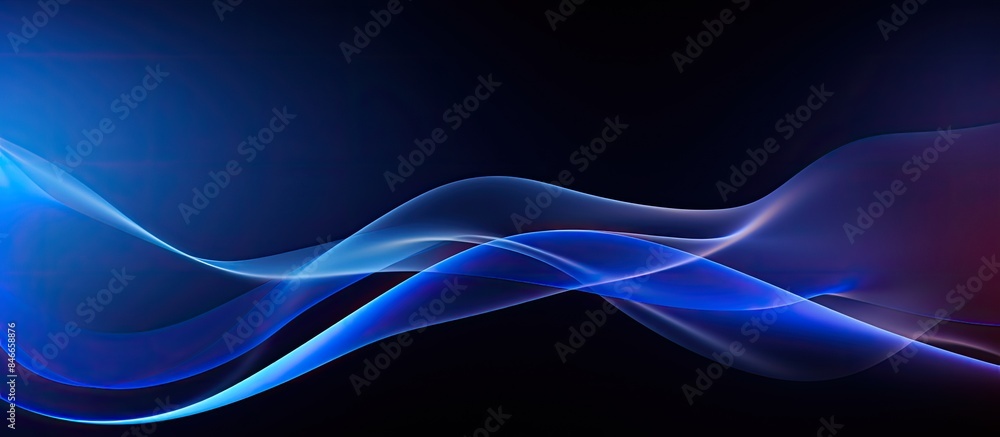 Poster dark blue and black blurred background with copy space image.