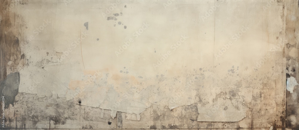 Poster Damaged advertisement with visible marks on a copy space image.