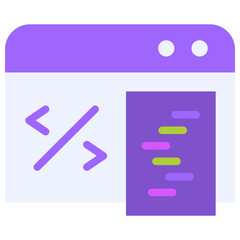 coding flat icon