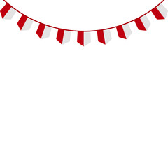 Obraz premium Indonesian Flag Decoration