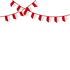Obraz premium Indonesian Flag Decoration