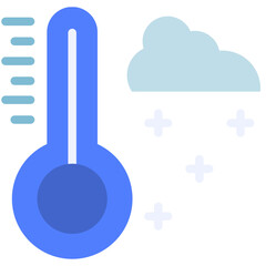 cold temperature flat icon