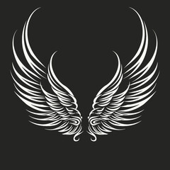 Fototapeta premium tribal vector wings isolated