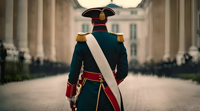Back View Portrait of Napoleon&rsquo;s Silent Gaze