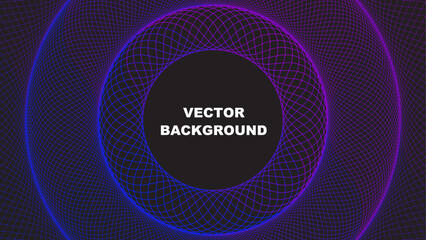 Colorful Vector Wave Background with Geometric Pattern