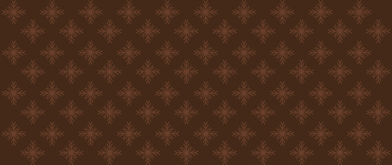 Flat seamless background. Minimalistic abstract winter pattern. Modern print of snowflakes on a dark background. Ideal for textile design, screensavers, covers, cards, invitations and posters...