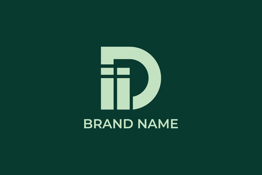letter Dii corporate company logo, letter Cii or iiC growth logo, success step logo, logomark