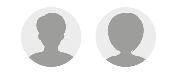 Flat illustration in grayscale. Avatar, user profile, person icon, profile picture. Suitable for social media profiles, icons, screensavers and as a template... © TA Sydoruk