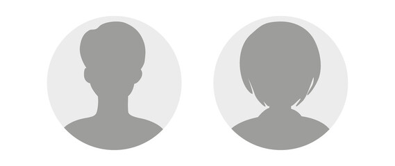 Flat illustration in grayscale. Avatar, user profile, person icon, profile picture. Suitable for social media profiles, icons, screensavers and as a template... © TA Sydoruk