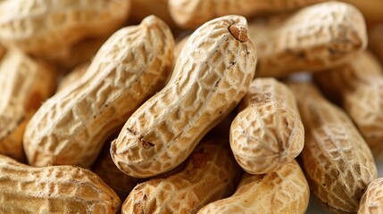 Dried peanuts. Tasty groundnuts. Texture. Generative Ai