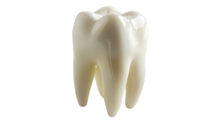 Tooth on a transparent background