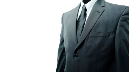 Business suit on a transparent background