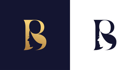 Beauty logo with creative element style premium vector © AFFANYUDA