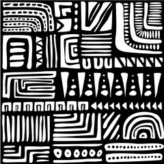 seamless stripe organic ornament batik hand drawn line art seamless pattern. applicable for background, wallpaper and other decorative purpose such textile and clothing