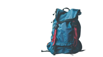 Backpack on a transparent background