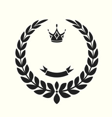 Lorbeerkranz, Emblem - Vektor
