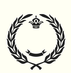 Lorbeerkranz, Emblem - Vektor