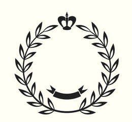 Lorbeerkranz, Emblem - Vektor