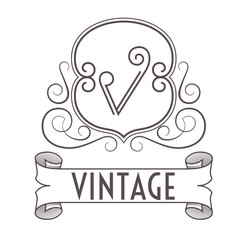 Vintage Wappen, Emblem - Vektor