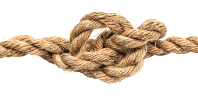 Rope on a transparent background