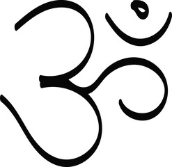 Indian Lord Symbol Om Vector Image