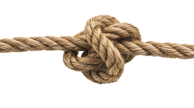 Rope on a transparent background