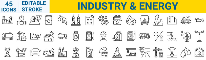 set of 33 line web icons Money and Coins. Piggy Bank, Cash, Credit Cards, Money Bag, Currency Exchange, Coins and Paper Bills and others. Editable stroke.
