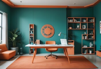 minimalist interior design style futuristic home office sleek furniture state of the art technology