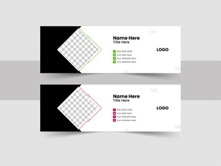 Creative multipurpose business email signatures modern and minimalist email signature design.