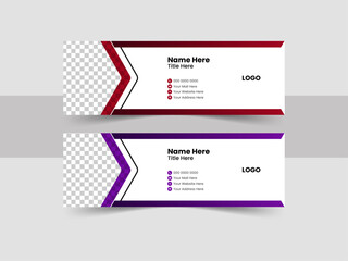 Creative multipurpose business email signatures modern and minimalist email signature design.