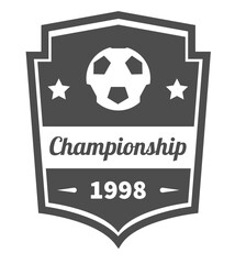 Fußball Banner, Emblem - Vintage, Vektor